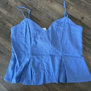 Women’s medium Express blue tank with adjustable straps